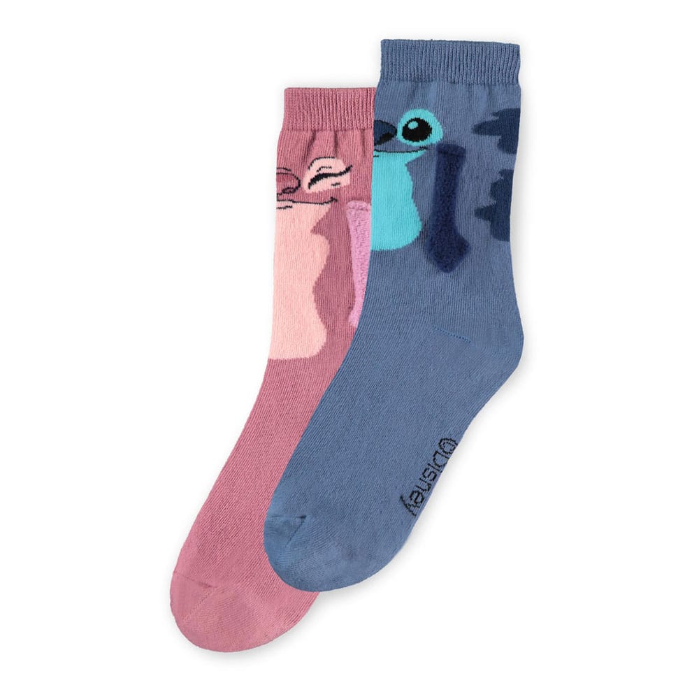 Lilo and Stitch Lets Hold Hands Crew Socks Size 39 to 42