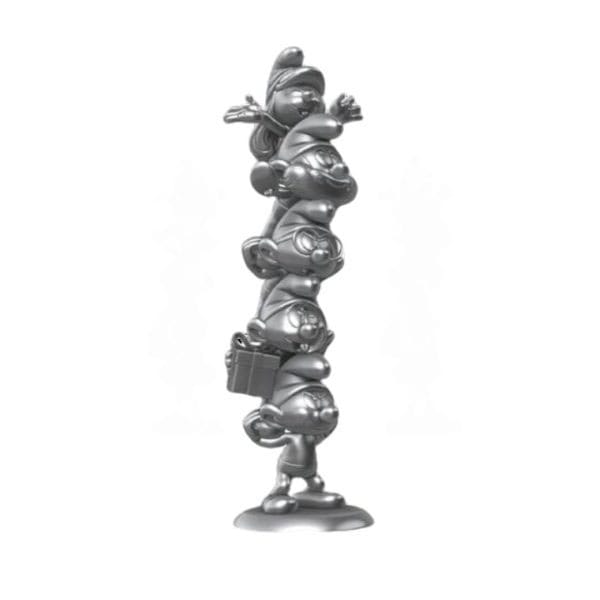 Prime 1 Studio Smurfs Column Silver Limited Edition The Smurfs Statue 50 cm
