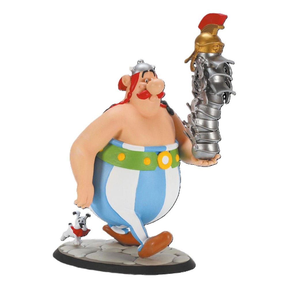 Bandai Obelix Stack of Helmets and Dogmatix Asterix Statue 21 cm