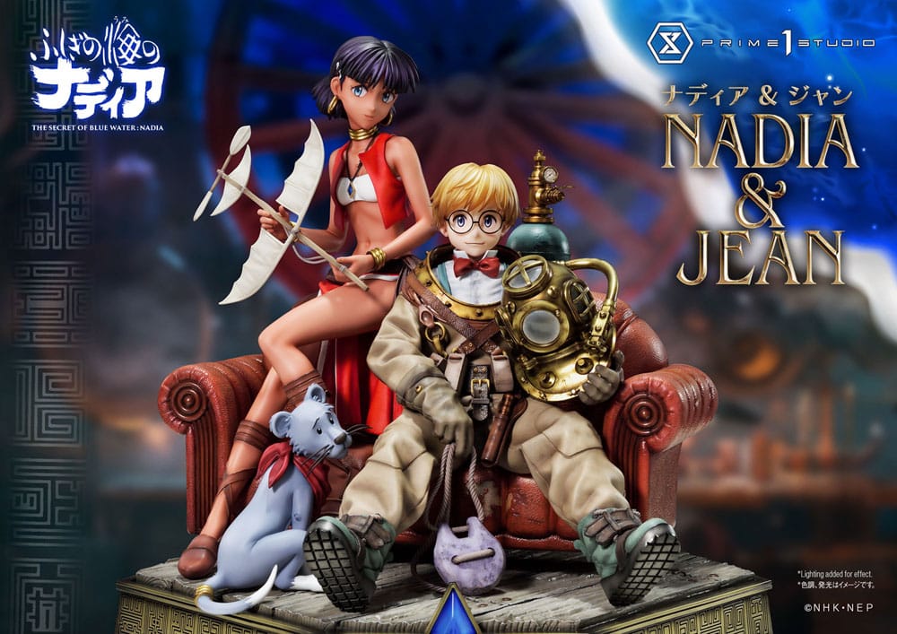 Prime 1 Studio Nadia and Jean Nadia The Secret of Blue Water Statue Concept Masterline Bonus Version 1 6 Scale 35 cm