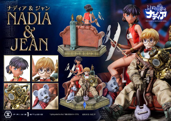 Prime 1 Studio Nadia and Jean Nadia The Secret of Blue Water Statue Concept Masterline Bonus Version 1 6 Scale 35 cm