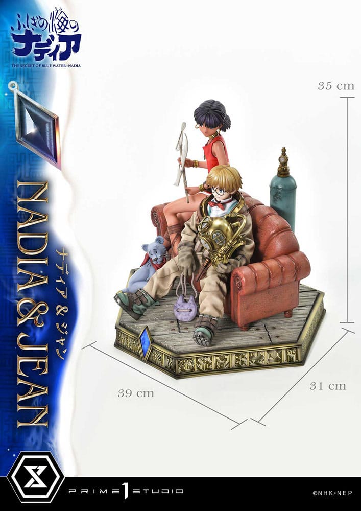 Prime 1 Studio Nadia and Jean Nadia The Secret of Blue Water Statue Concept Masterline Bonus Version 1 6 Scale 35 cm