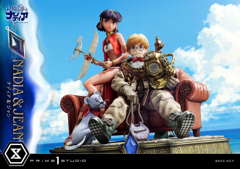 Prime 1 Studio Nadia and Jean Nadia The Secret of Blue Water Statue Concept Masterline Bonus Version 1 6 Scale 35 cm