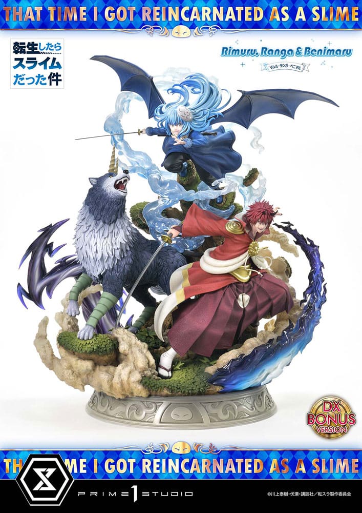Prime 1 Studio Rimuru Ranga and Benimaru That Time I Got Reincarnated as a Slime Deluxe Bonus Version Vinyl Figure 59 cm