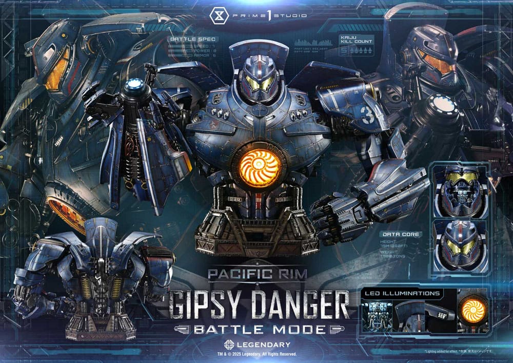Pacific Rim Gipsy Danger Battle Mode Life Size Bust 75 cm
