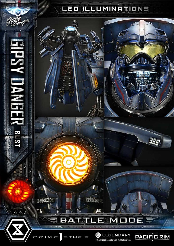 Pacific Rim Gipsy Danger Battle Mode Life Size Bust 75 cm