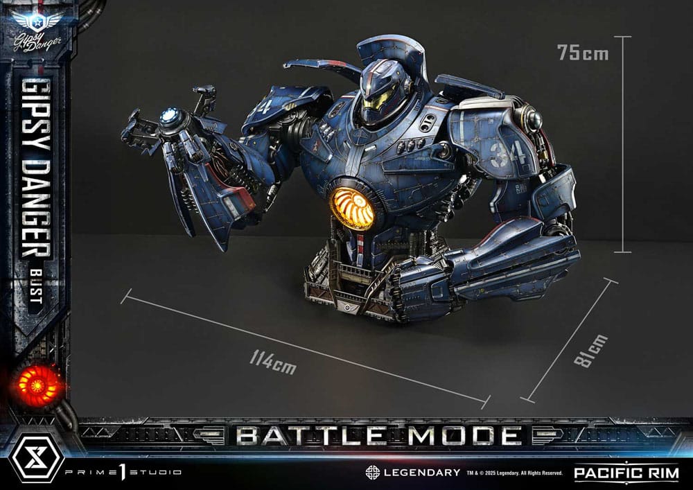 Pacific Rim Gipsy Danger Battle Mode Life Size Bust 75 cm