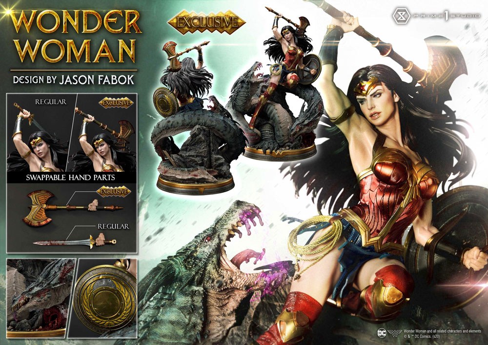 Wonder Woman Museum Masterline Wonder Woman Vs. Hydra 1/3 Scale Exclusive Statue