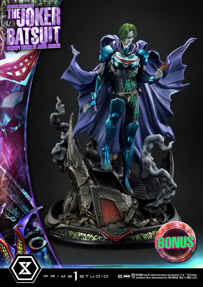DC Comics The Joker Statue Museum Masterline Concept Design Jorge Jimenez Bonus Version 79 cm