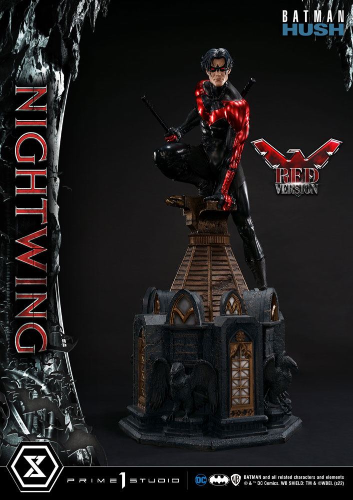 Batman Nightwing Statue Batman Hush Red Version 87 cm