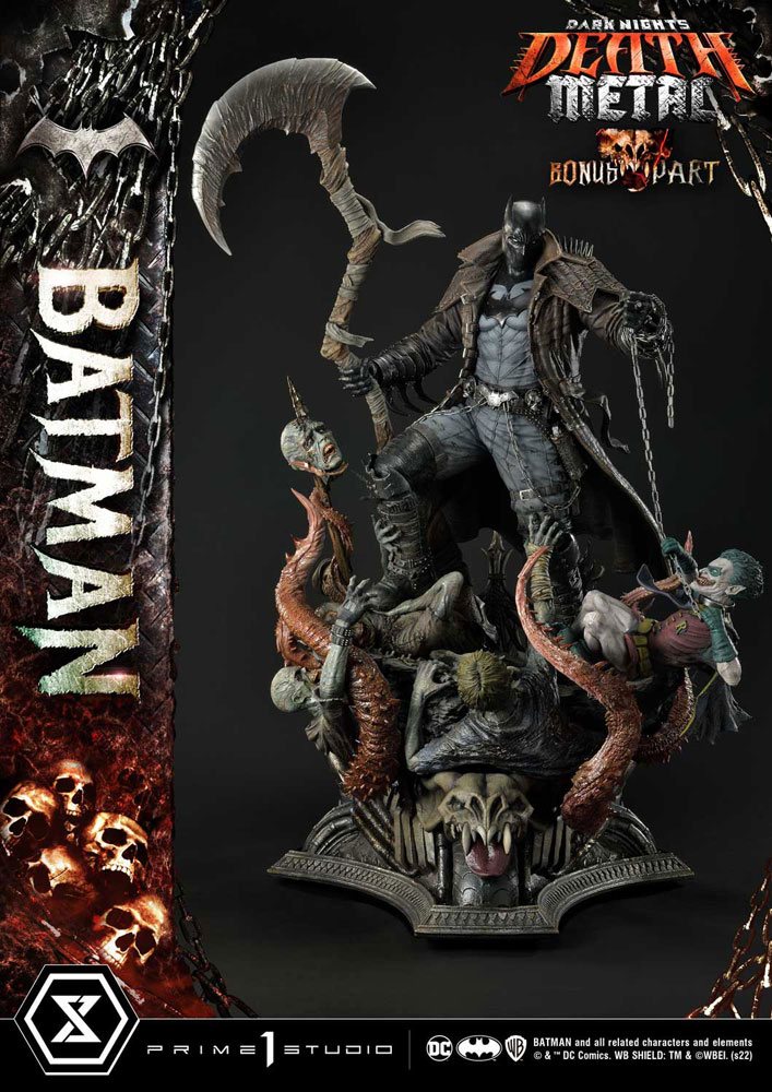Dark Knights Metal Batman Death Metal Statue Deluxe Bonus Version 105 cm