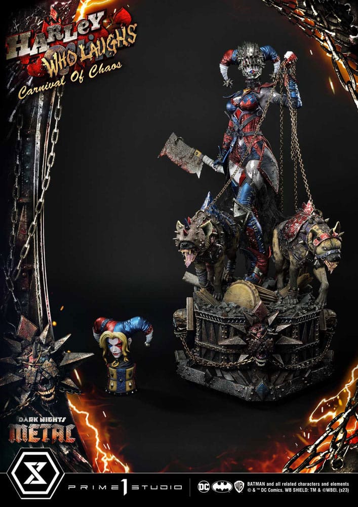 Dark Nights Metal Masterline Series Harley Quinn Who Laughs Statue