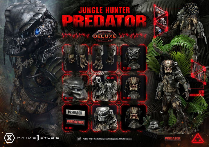 Prime 1 Studio Predator Museum Masterline Jungle Hunter Predator Deluxe Bonus Version Statue 1/3 Scale Statue