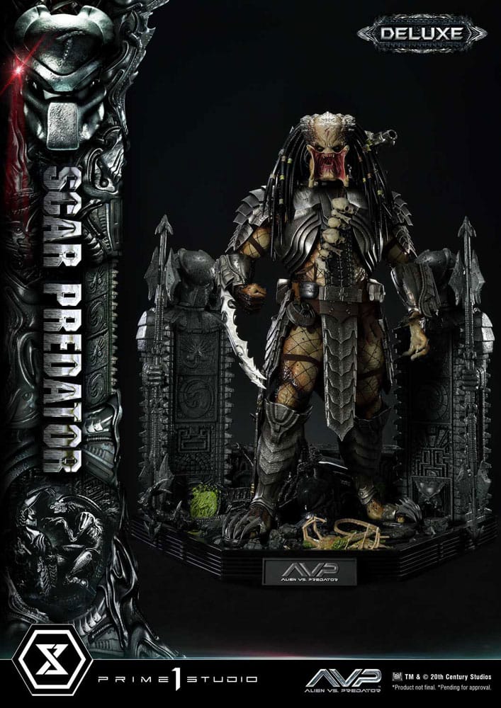Alien vs Predator Scar Predator Deluxe Version Statue Museum Masterline Series 93 cm