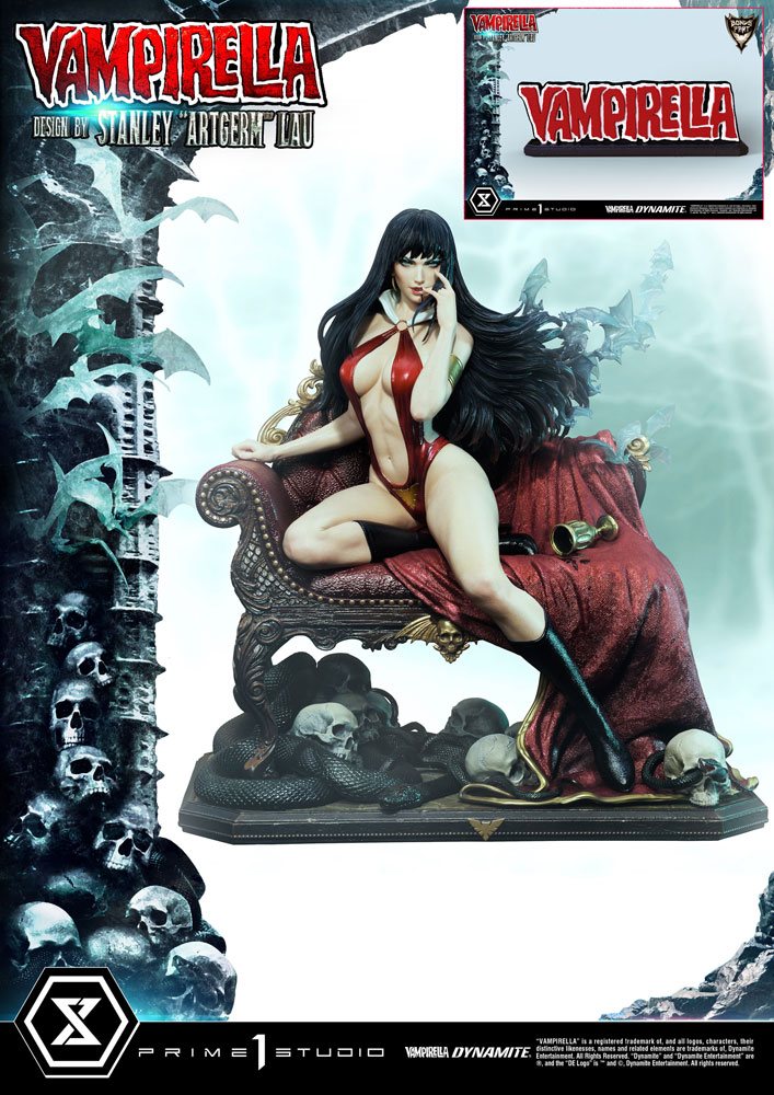 Vampirella Statue Design by Stanley Artgerm Lau Bonus Version Dynamite Entertainment 55 cm