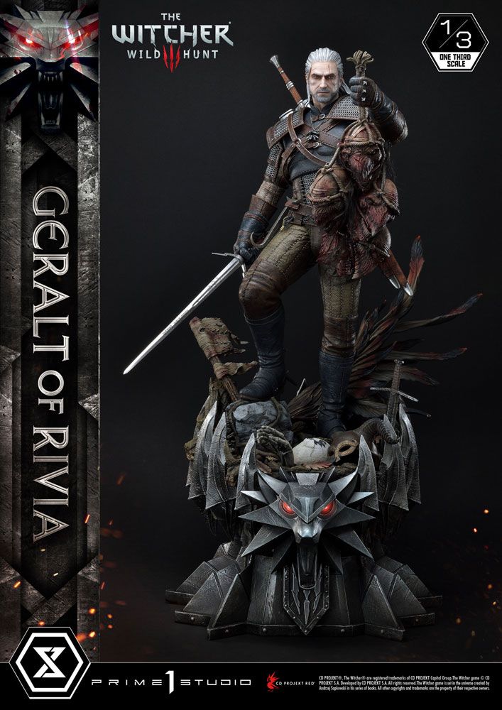 The Witcher 3 Wild Hunt Geralt von Riva Statue 88 cm