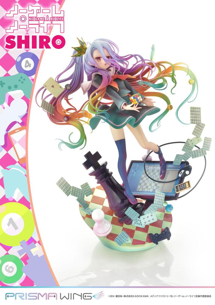 No Game No Life Shiro PVC Statue Prisma Wing 27 cm