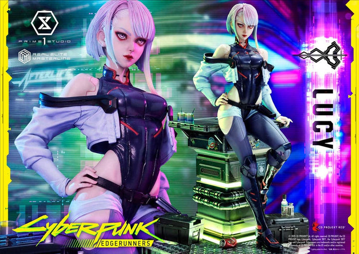 Cyberpunk Edgerunners Lucy Real Elite Masterline Series Statue Fifty Centimeters