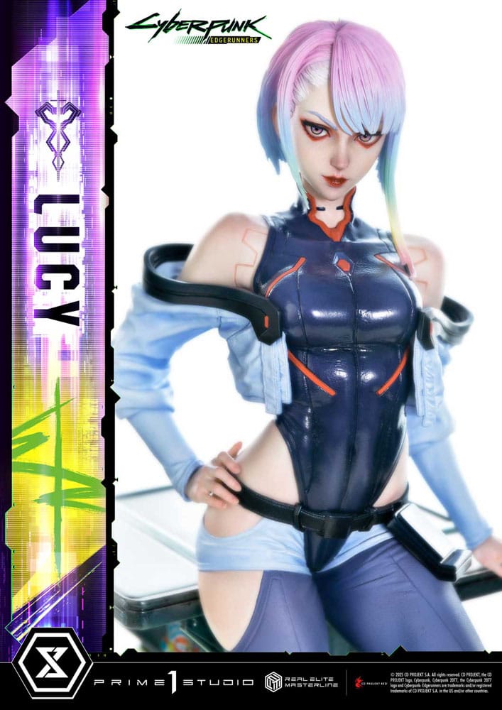 Cyberpunk Edgerunners Lucy Real Elite Masterline Series Statue Fifty Centimeters