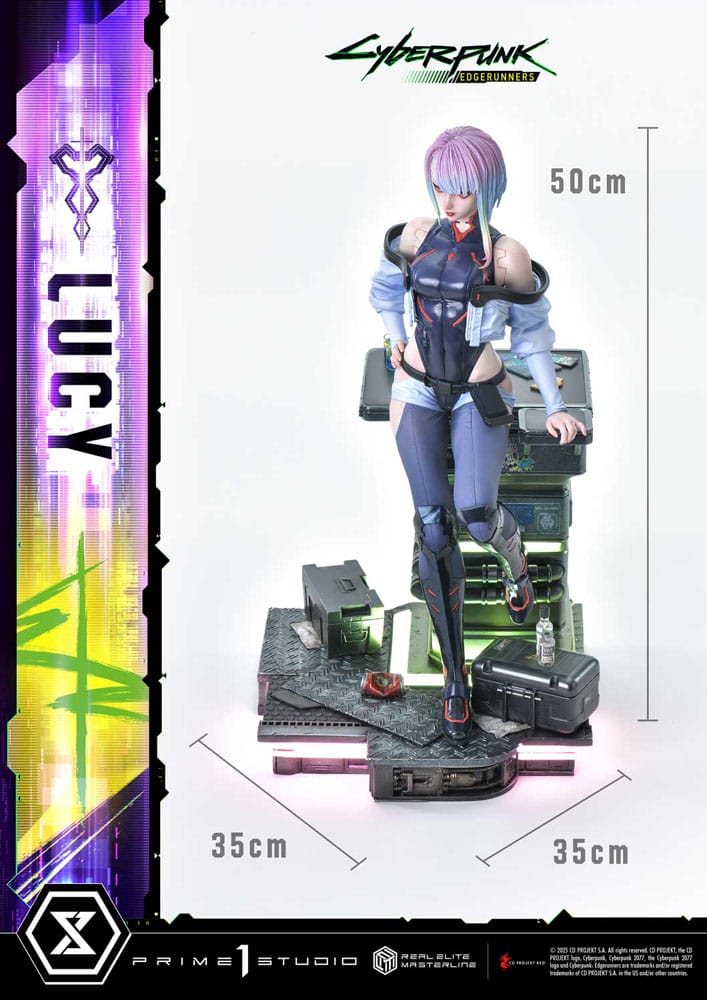 Cyberpunk Edgerunners Lucy Real Elite Masterline Series Statue Fifty Centimeters