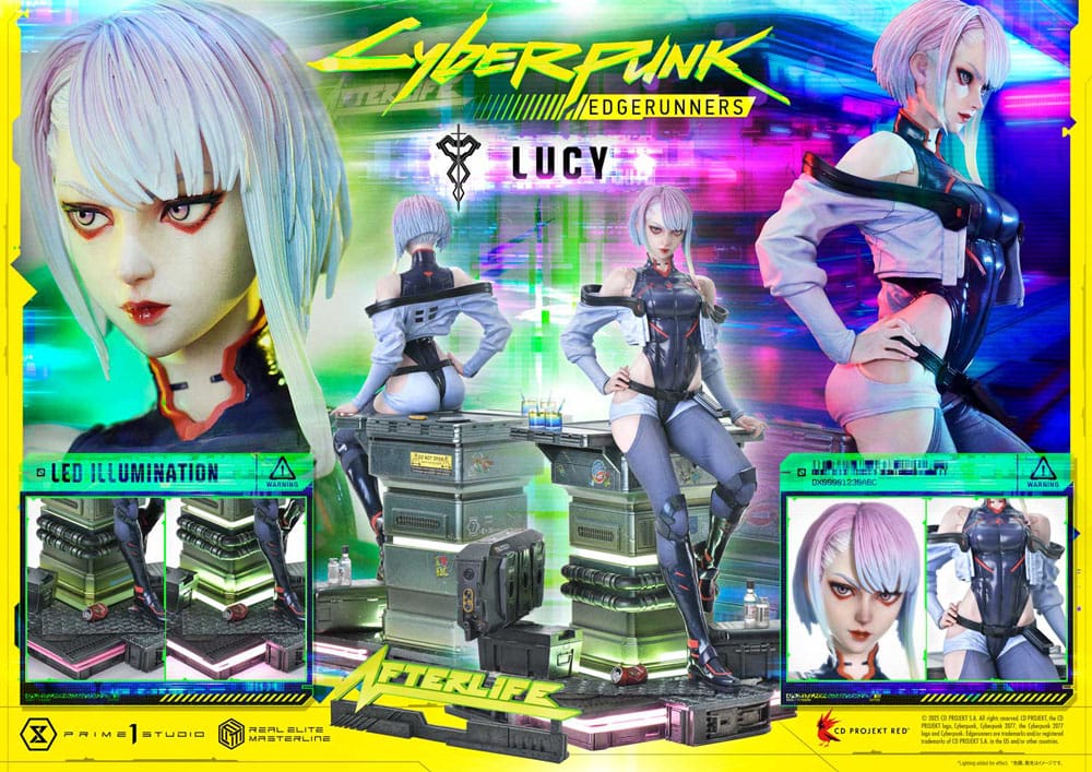 Cyberpunk Edgerunners Lucy Real Elite Masterline Series Statue Fifty Centimeters
