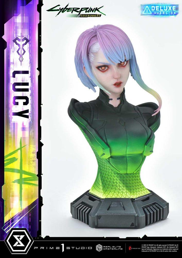 Cyberpunk Edgerunners Lucy Real Elite Masterline Series Statue Deluxe Version Fifty Centimeters