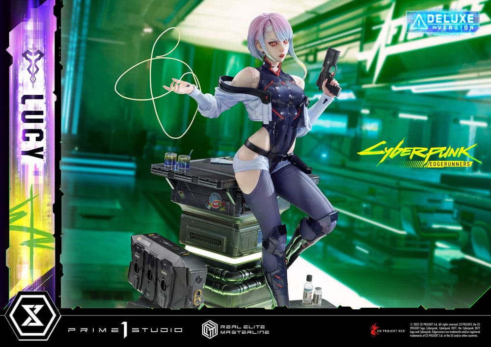 Cyberpunk Edgerunners Lucy Real Elite Masterline Series Statue Deluxe Version Fifty Centimeters