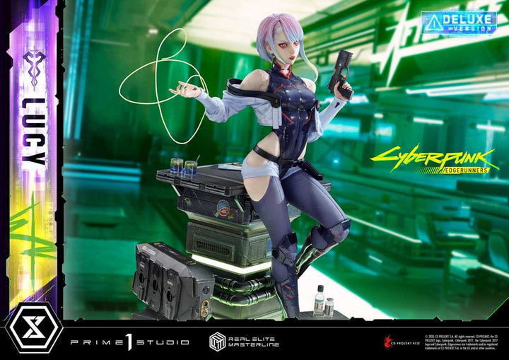 Cyberpunk Edgerunners Lucy Real Elite Masterline Series Statue Deluxe Version Fifty Centimeters