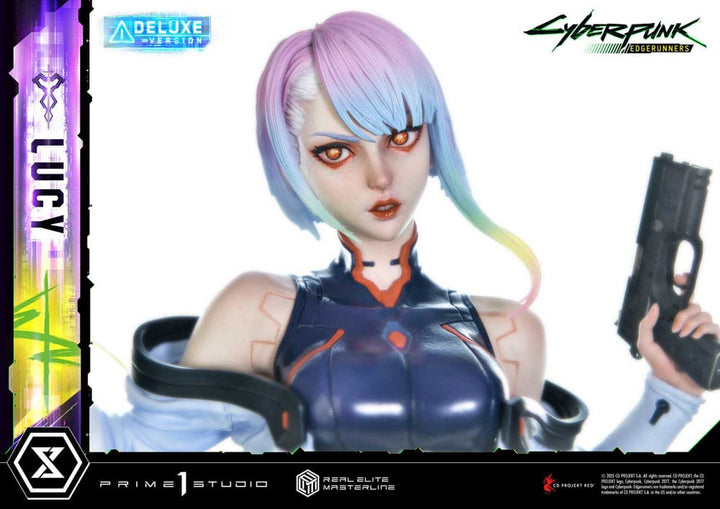 Cyberpunk Edgerunners Lucy Real Elite Masterline Series Statue Deluxe Version Fifty Centimeters