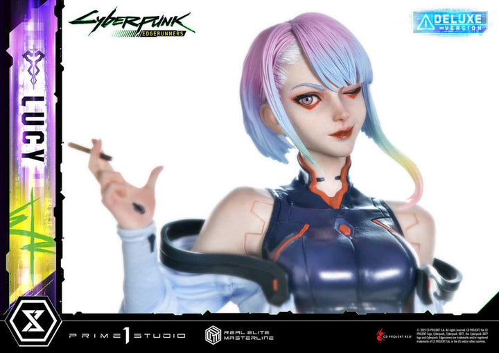 Cyberpunk Edgerunners Lucy Real Elite Masterline Series Statue Deluxe Version Fifty Centimeters