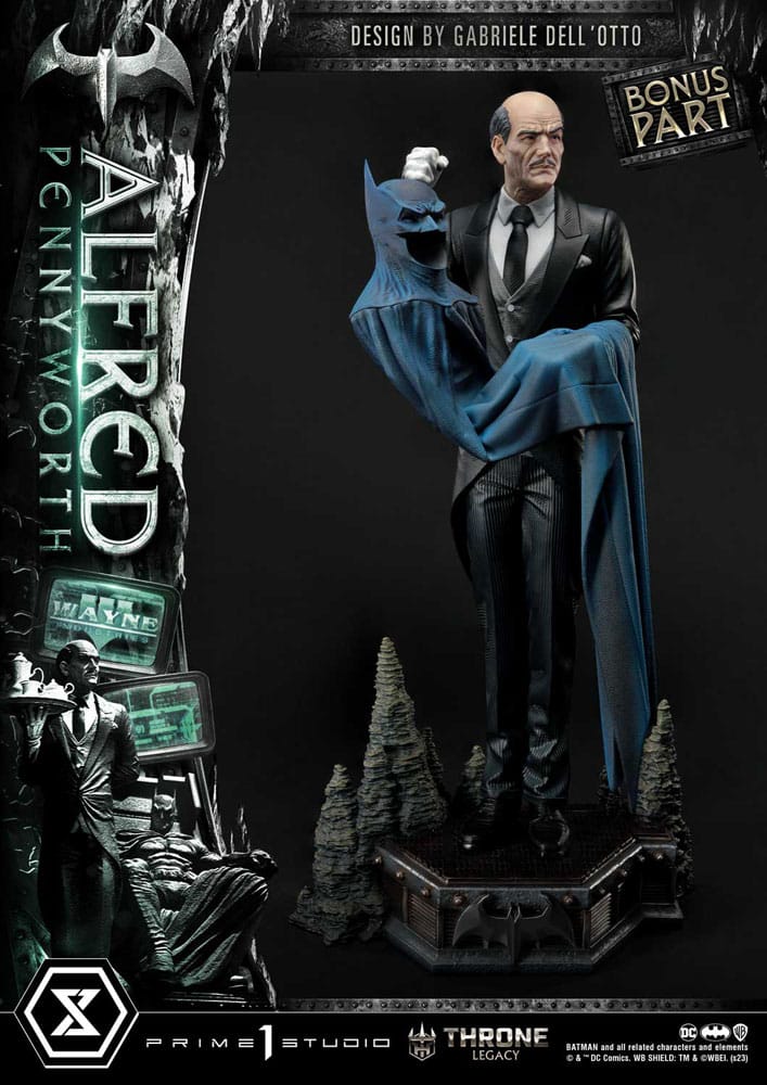 DC Comics Alfred Pennyworth Bonus Version Statue Throne Legacy Series Batman Comics 57 cm