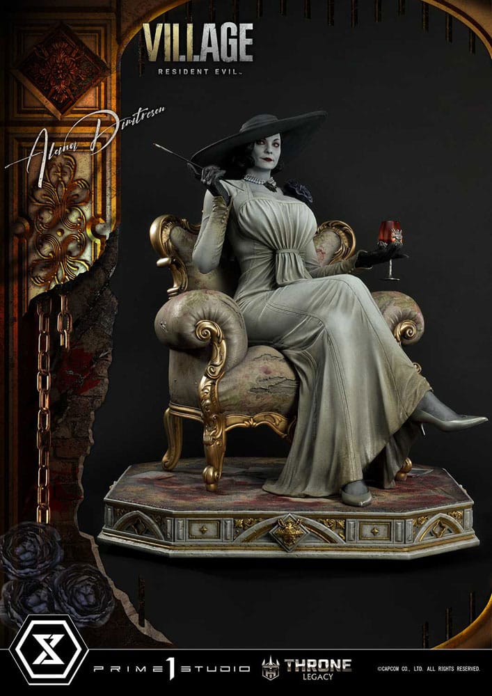 Resident Evil Village Alcina Dimitrescu Throne Legacy Collection Statue 66 cm