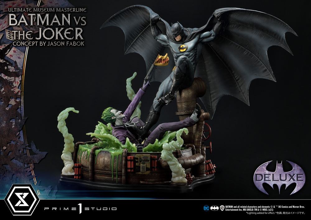 DC Comics Batman versus The Joker Jason Fabok Deluxe Bonus Version Statue 85 cm