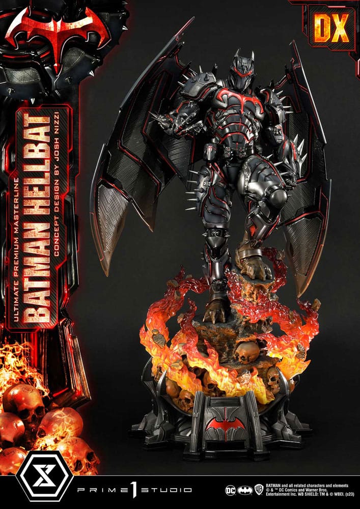 Hellbat Concept Design Statue by Josh Nizzi Deluxe Bonus Version Batman Ultimate Premium Masterline Series 76 cm