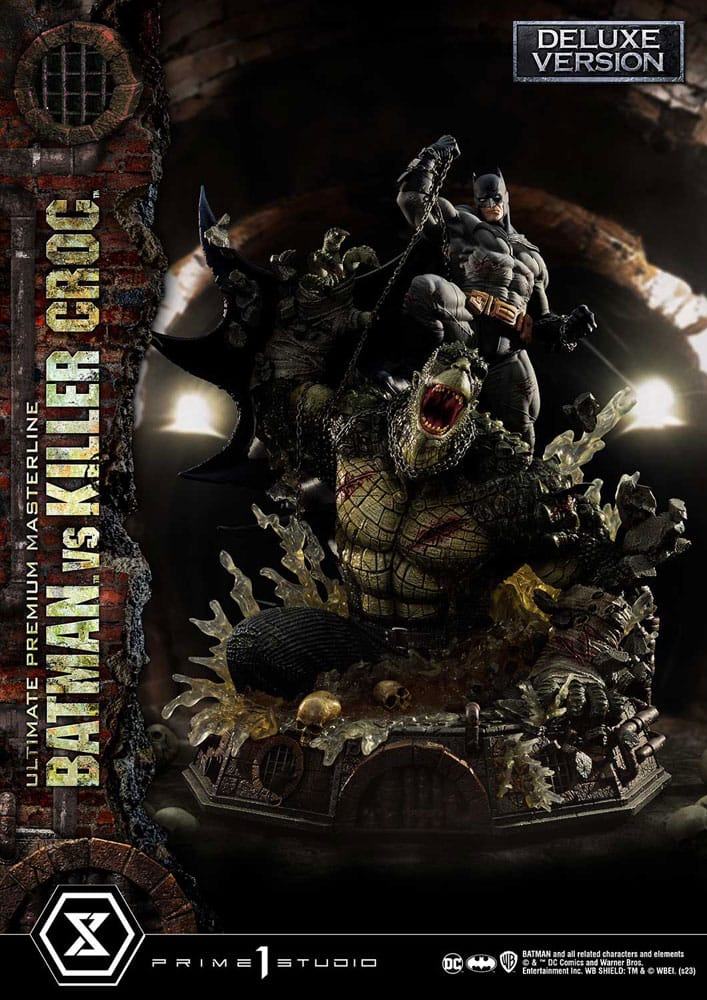 Batman Versus Killer Croc Deluxe Statue Ultimate Premium Masterline Series 71 cm