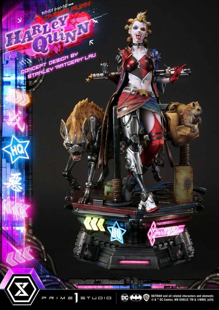 Cyberpunk Harley Quinn Statue Batman Ultimate Premium Masterline Series 60 cm