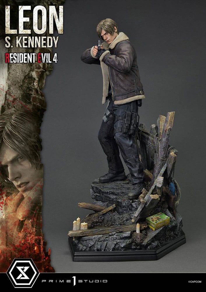 Resident Evil 4 Leon S Kennedy Statue Ultimate Premium Masterline Series 64 cm