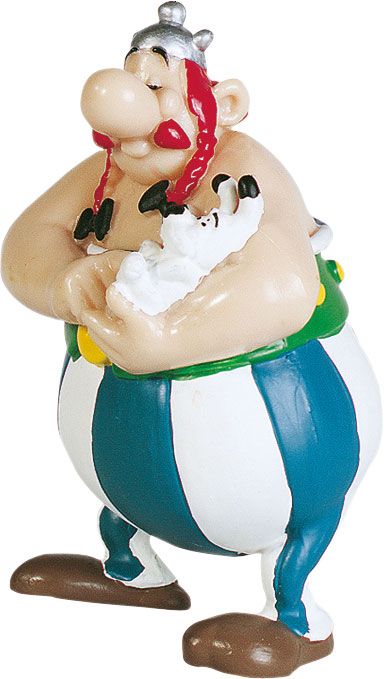 Asterix Obelix with Dogmatix Figure 8 cm