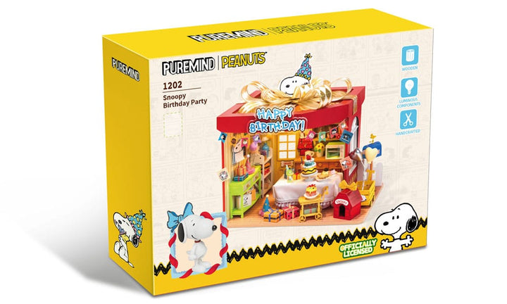 Peanuts Puremind Construction Birthday Party Model Kit