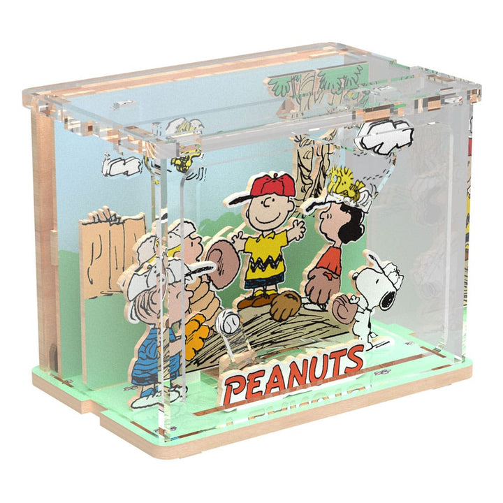 Peanuts Puremind DIY Construction Mini Scene Baseball Time Kit