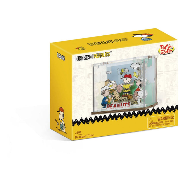 Peanuts Puremind DIY Construction Mini Scene Baseball Time Kit