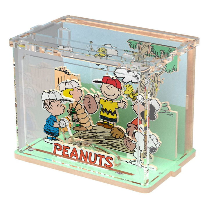 Peanuts Puremind DIY Construction Mini Scene Baseball Time Kit