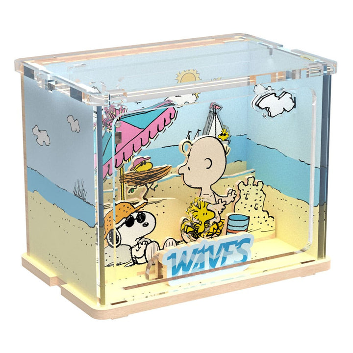 Peanuts Puremind DIY Construction Mini Scene Chilling at the Beach Kit