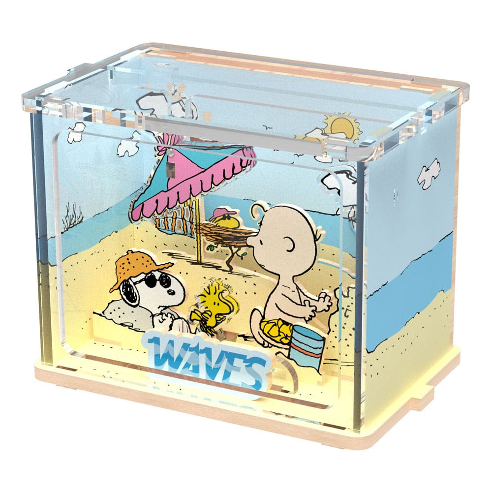 Peanuts Puremind DIY Construction Mini Scene Chilling at the Beach Kit