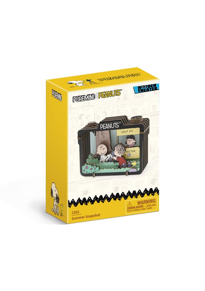 Peanuts Puremind Wooden Theater Summer Snapshot Model Kit