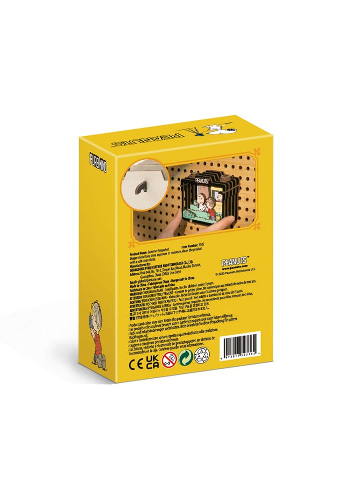 Peanuts Puremind Wooden Theater Summer Snapshot Model Kit