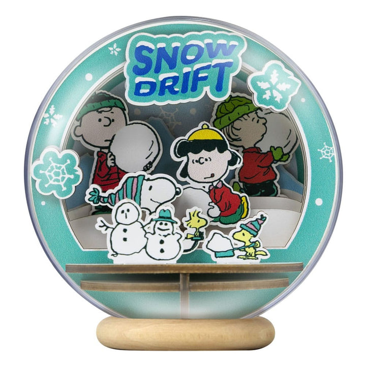 Peanuts Puremind Wooden Theater Globe Snow Drift Model Kit