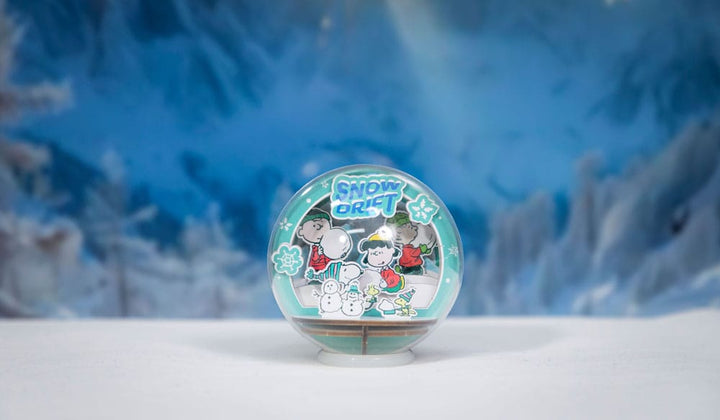 Peanuts Puremind Wooden Theater Globe Snow Drift Model Kit