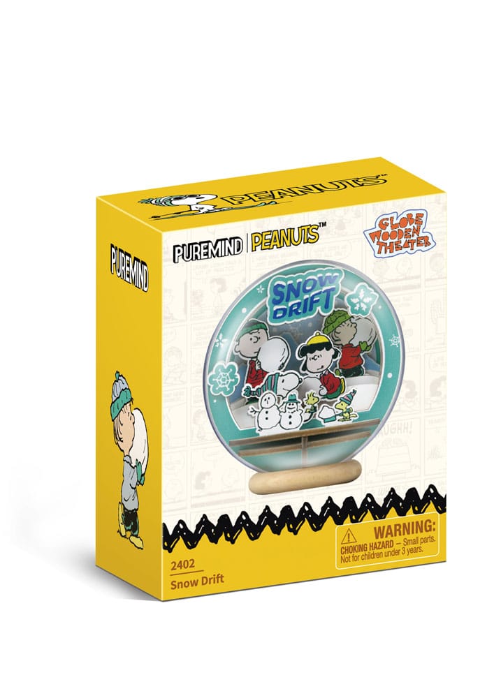 Peanuts Puremind Wooden Theater Globe Snow Drift Model Kit