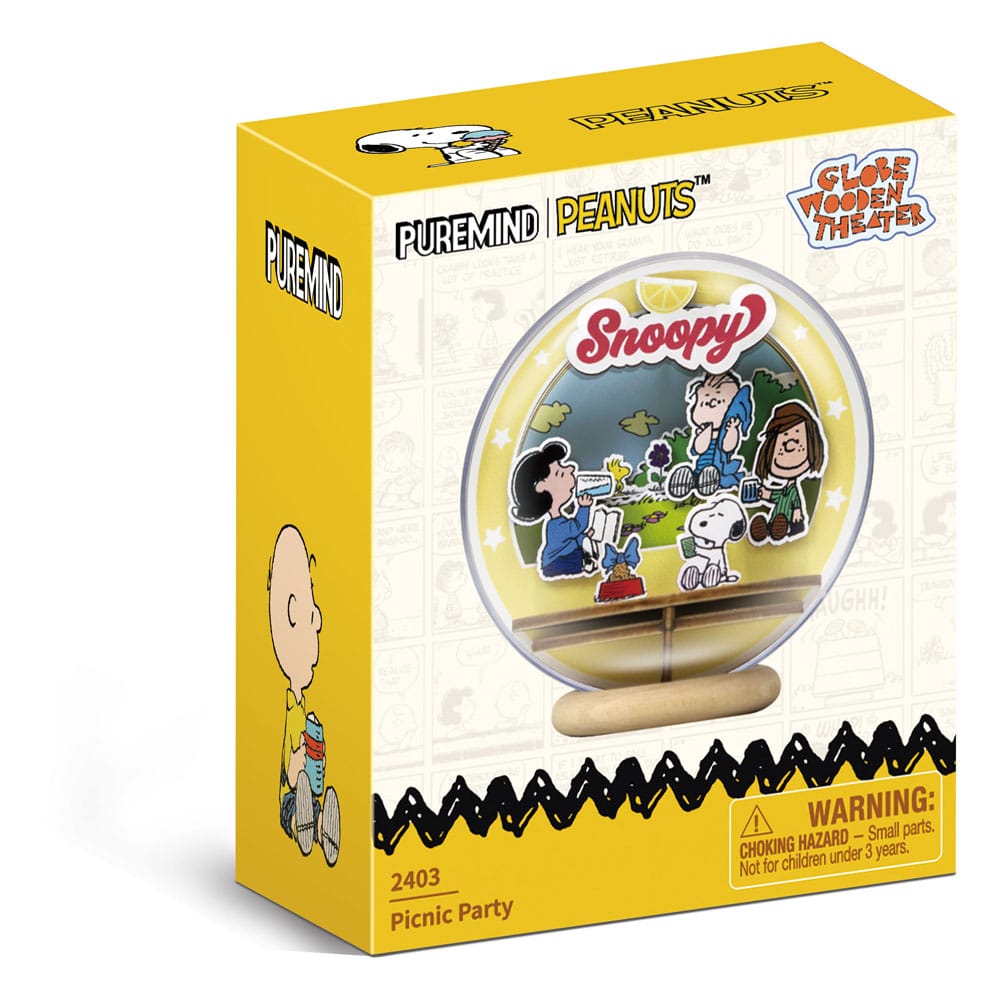 Peanuts Puremind Wooden Theater Globe Picnic Party Model Kit